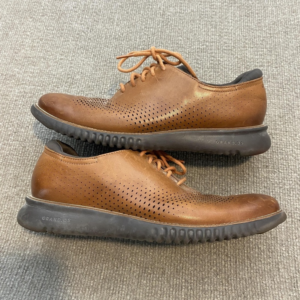 Cole Haan Zerogrand Shoes Mens Size 8.5 Brown Leather Grand.OS Sneakers C25351 - Picture 2 of 11
